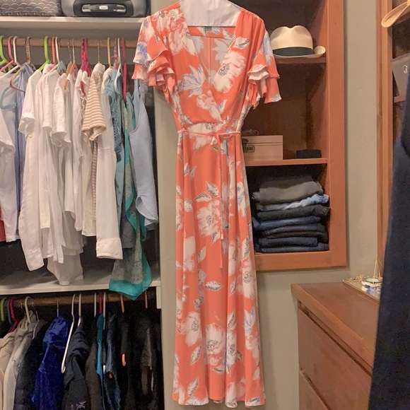 French Connection Cari Crepe Midi Tea Dress, 6 - Picture 2 of 7